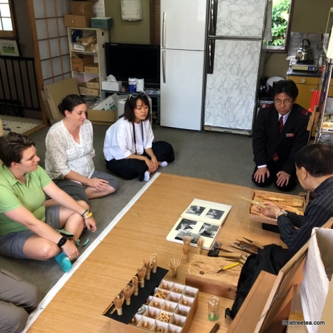 Visiting a bamboo workshop