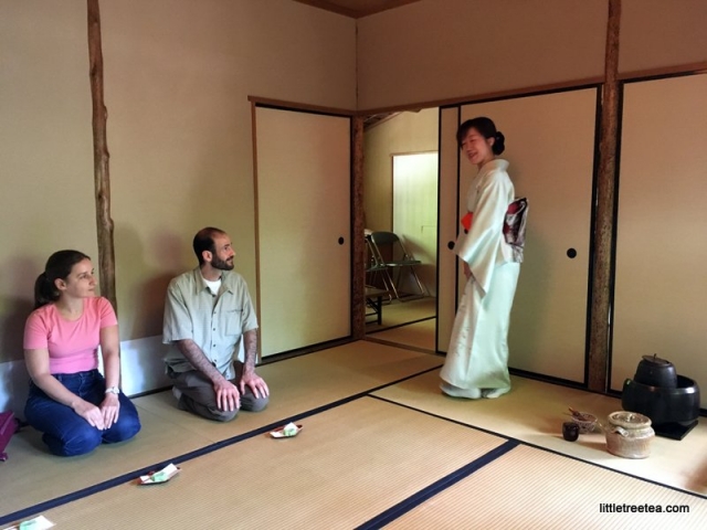 preparing for tea ceremony