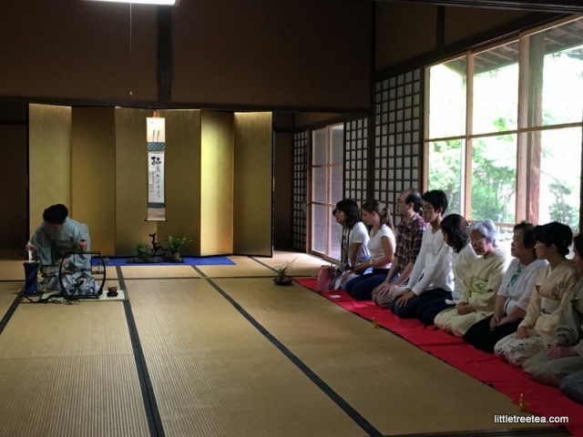 preparing for sencha ceremony