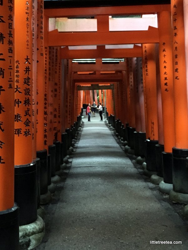 Strolling through the gates of a temple in Kyoto