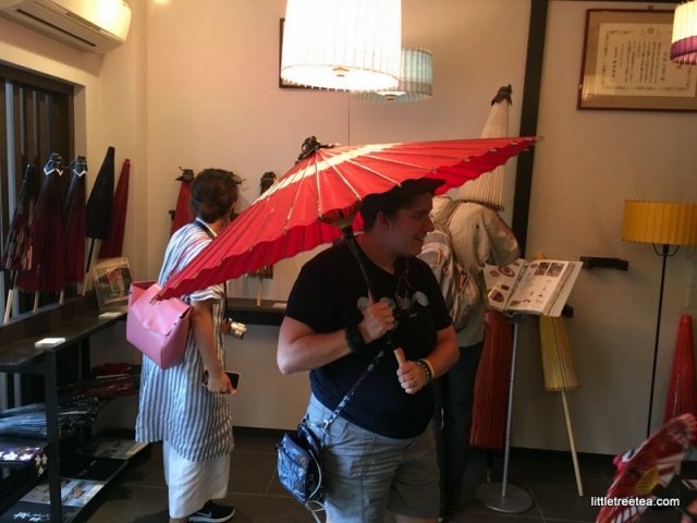 Traditional umbrella shop in Kyoto
